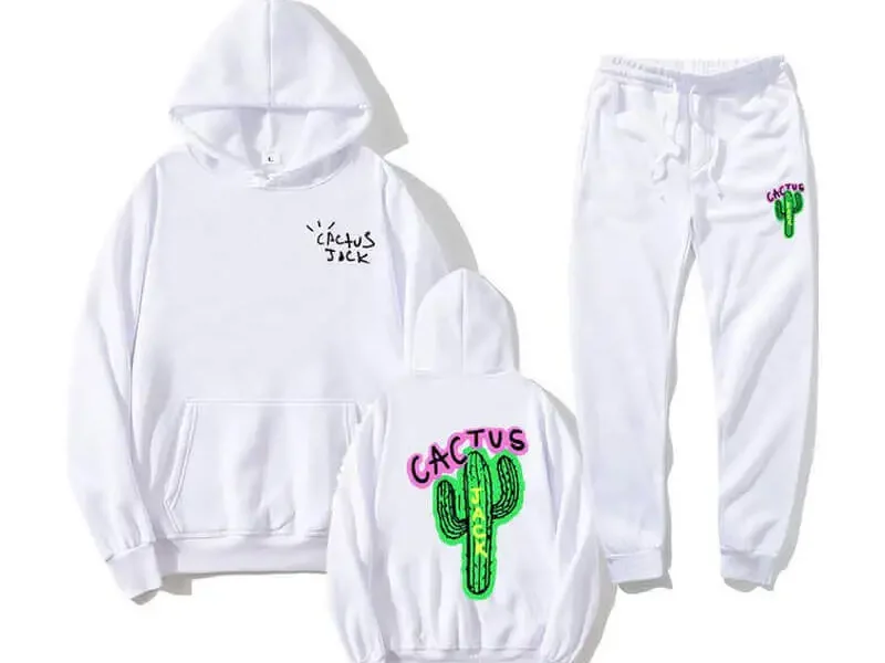 Casual Cactus Jack Sweatpants and Hoodie Set