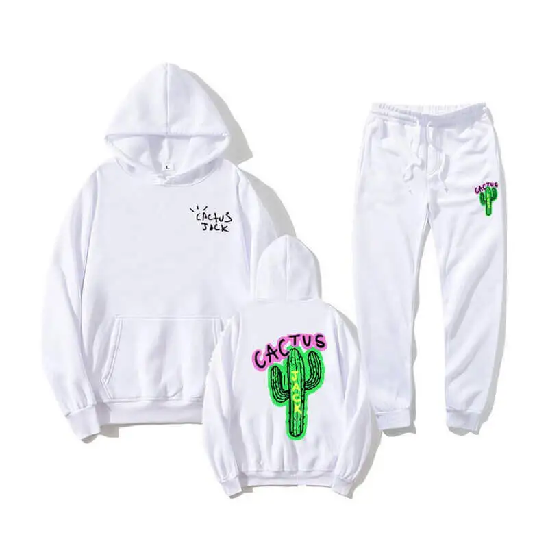 Casual Cactus Jack Sweatpants and Hoodie Set