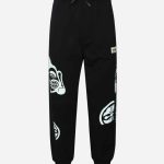 Godhead and Kamon Print Loose Fit Sweatpants (1)