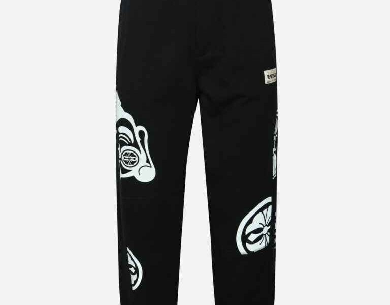 Godhead and Kamon Print Loose Fit Sweatpants (1)