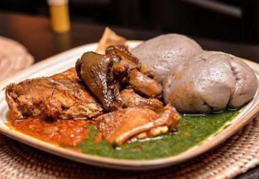 West African Amala Plate in Houston