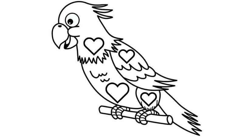 free parrot coloring pages printable