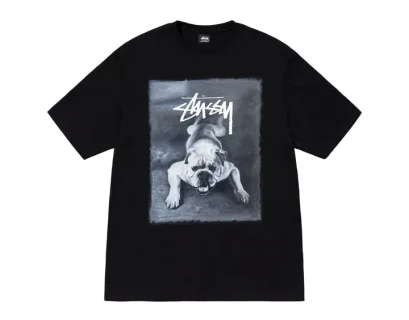 Stussy BULLDOG TEE BLACK