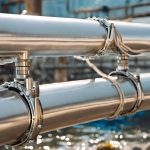 underwater stainless steel piping