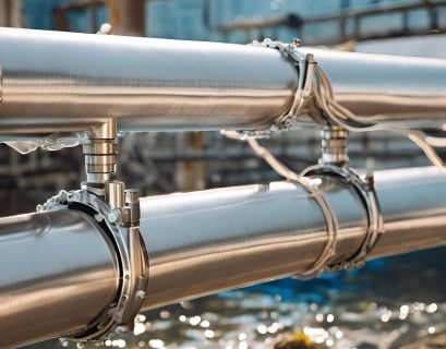 underwater stainless steel piping