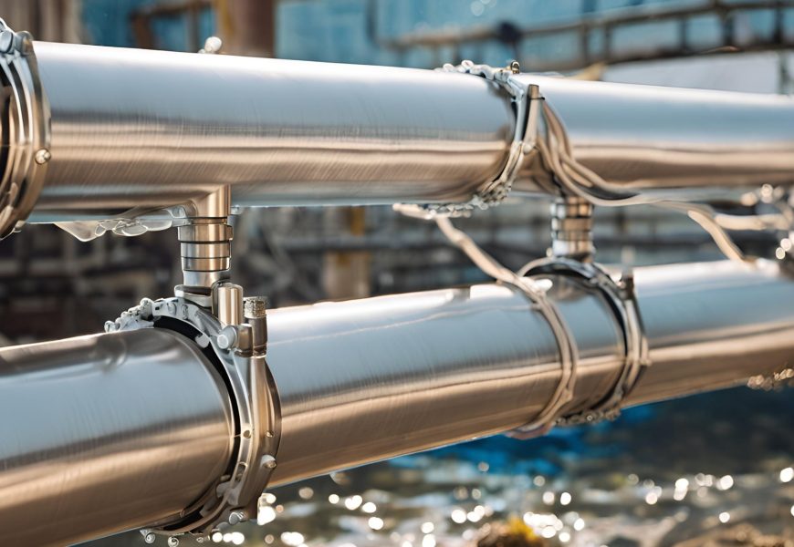 underwater stainless steel piping